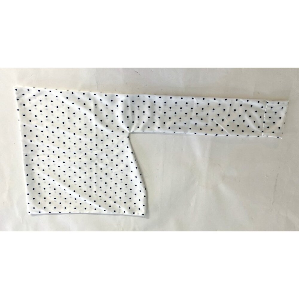 Vintage Mod Polka Dot Scarf Asymmetric Loop Nautical Classic Spring Retro Modest - Picture 2 of 6